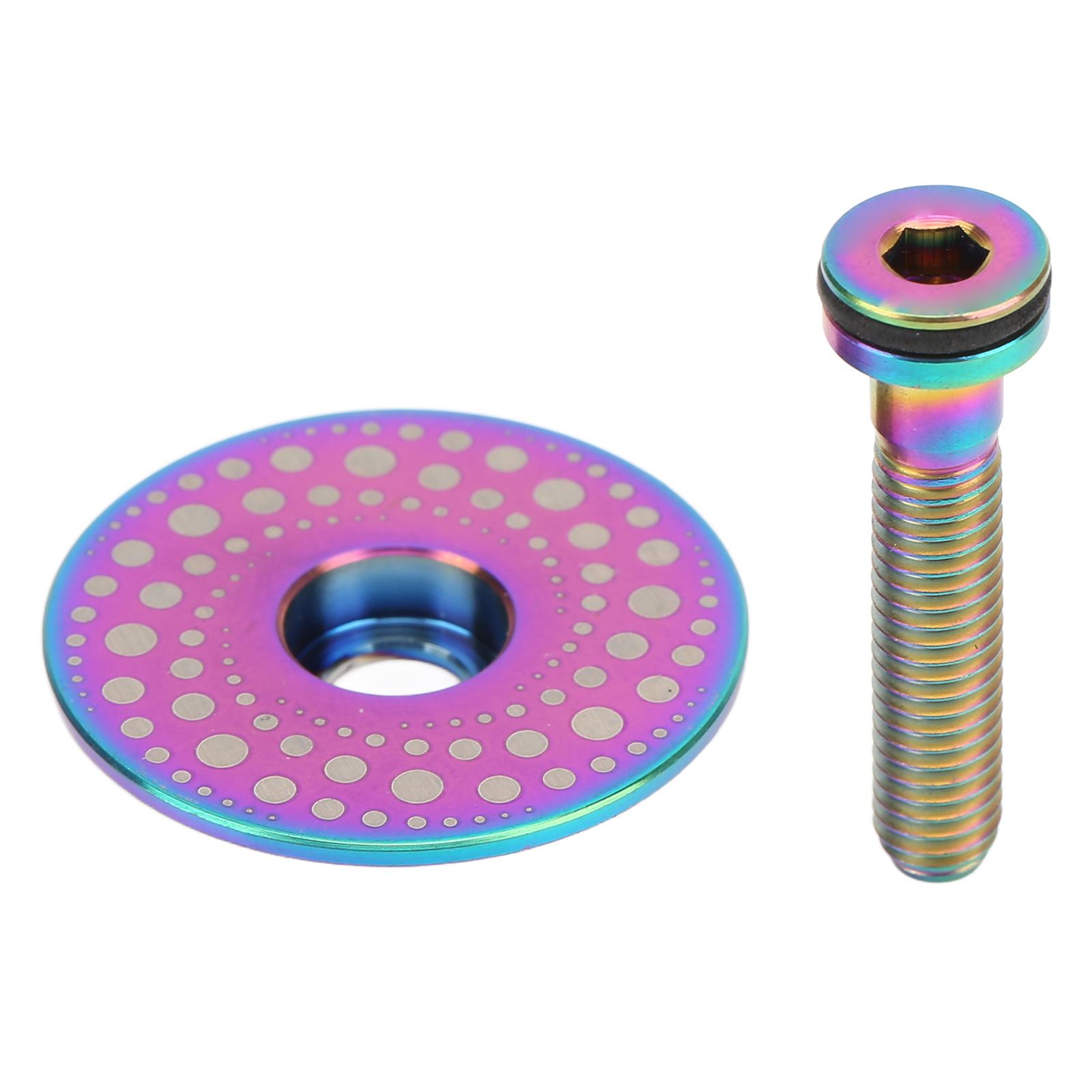 RISK Road Mountain Bike Headset Top Cover Titanium Alloy Bicycle 28.6mm Front Fork Stem Top Caps with Bolt
RISK Road Mountain Bike Headset Top Cover Titanium Alloy Bicycle 28.6mm Front Fork Stem Top Caps with Bolt