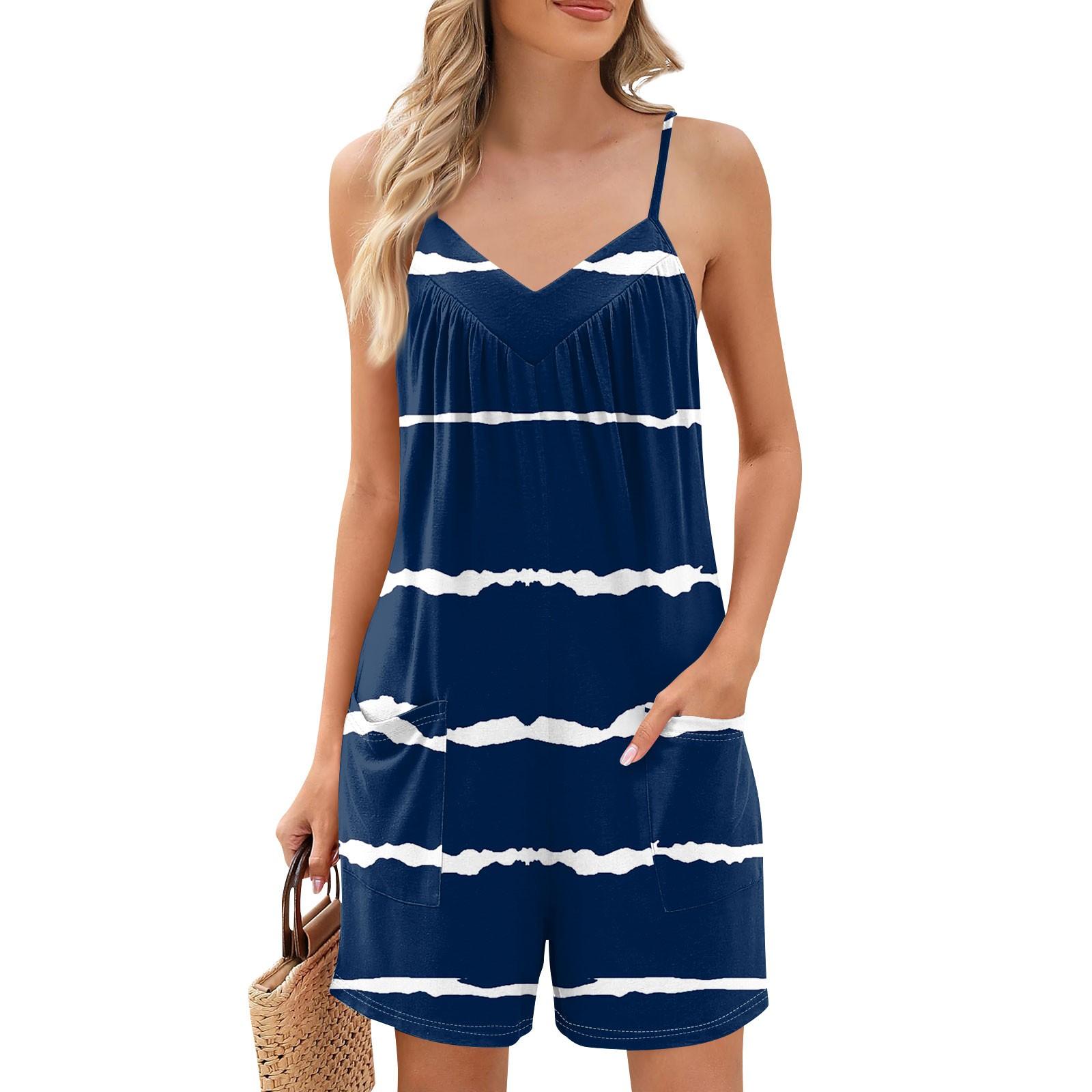 Женские летние шорты-комбинезоны, модные повседневные комбинезоны без рукавов с принтом, шорты-комбинезоны с карманами
Женские летние шорты-комбинезоны, модные повседневные комбинезоны без рукавов с принтом, шорты-комбинезоны с карманами