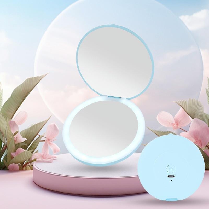 Usb Rechargeable Handy Round Led Mirror For Make-Up Compact Makeup Flip Led Makeup Mirror синій
Usb Rechargeable Handy Round Led Mirror For Make-Up Compact Makeup Flip Led Makeup Mirror синій