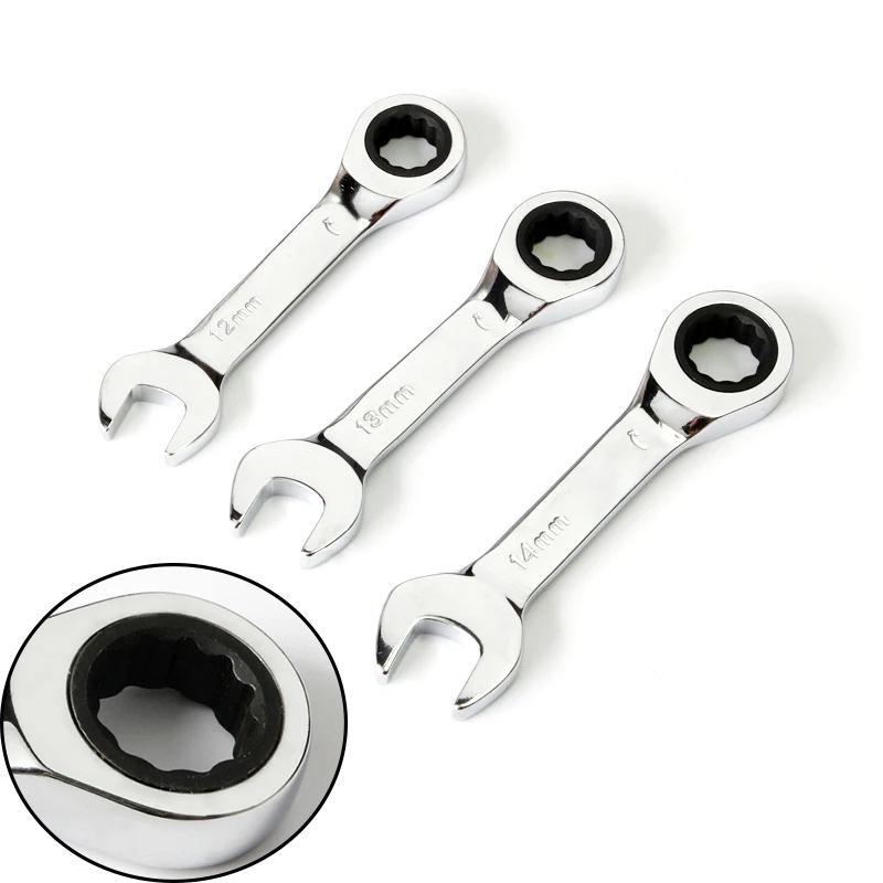 1Pcs 8-19mm 72 Tooth Short Handle Ratchet Socket Wrench CRV Quick Open Reversible Combination Stubby Spanner Auto Repair Tools
1Pcs 8-19mm 72 Tooth Short Handle Ratchet Socket Wrench CRV Quick Open Reversible Combination Stubby Spanner Auto Repair Tools