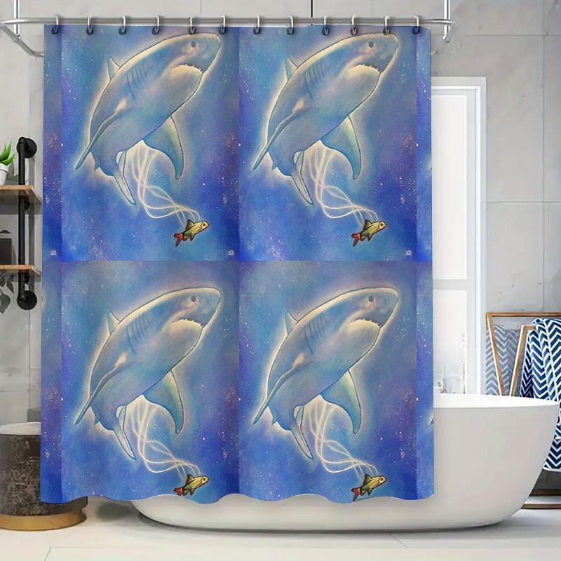Ocean Wave Shower Curtain Blue Sea Fish Pattern Waterproof Bathroom Decor Modern Coastal Vibes Home Textile Nautical Theme W60H190(CM)-1 Pcs
Ocean Wave Shower Curtain Blue Sea Fish Pattern Waterproof Bathroom Decor Modern Coastal Vibes Home Textile Nautical Theme W60H190(CM)-1 Pcs