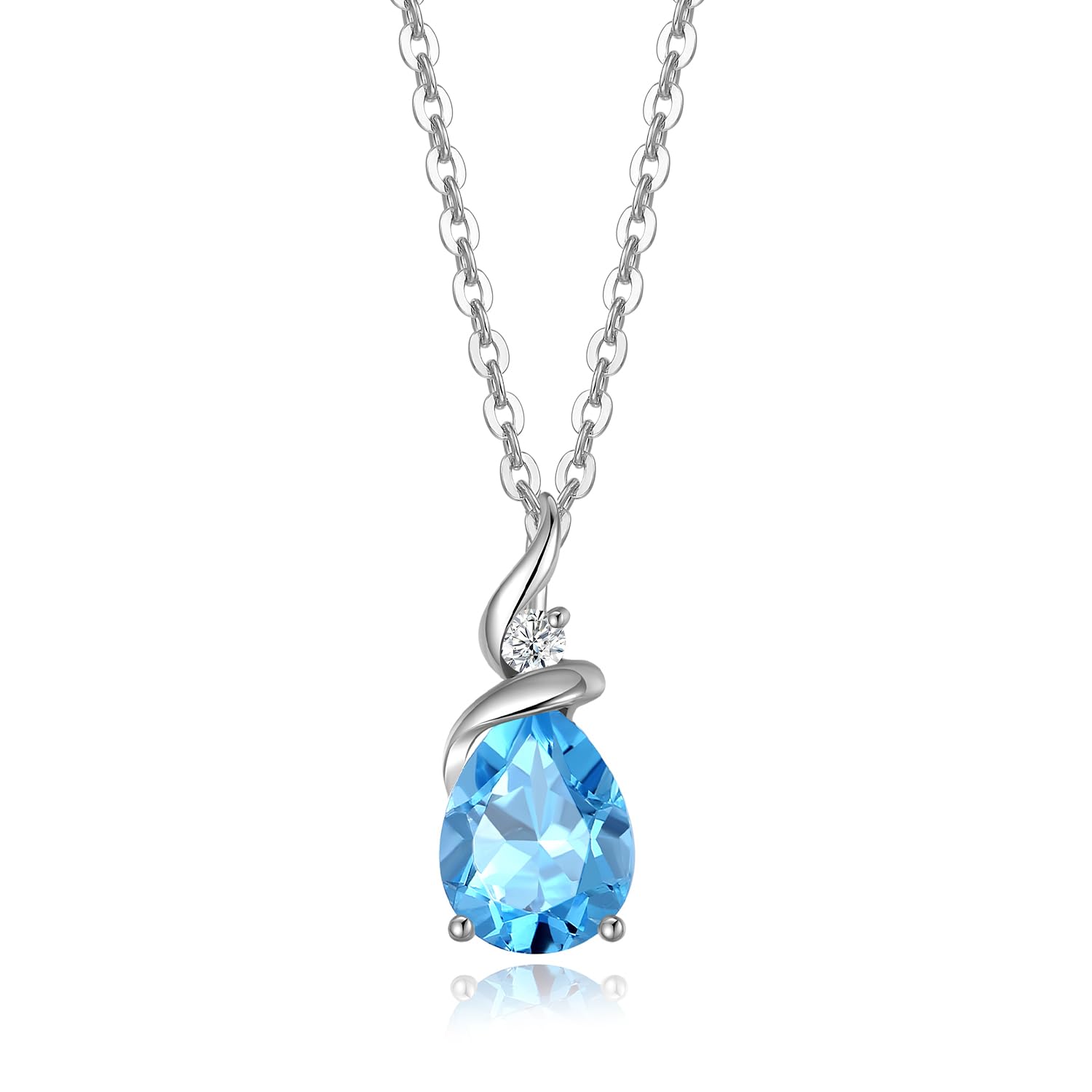 Natural Diamond Necklace for Women K14 White Gold Natural Topaz November Birthstone Drop Pendant Christmas Birthday Anniversary Present Gift Wrapping
Natural Diamond Necklace for Women K14 White Gold Natural Topaz November Birthstone Drop Pendant Christmas Birthday Anniversary Present Gift Wrapping