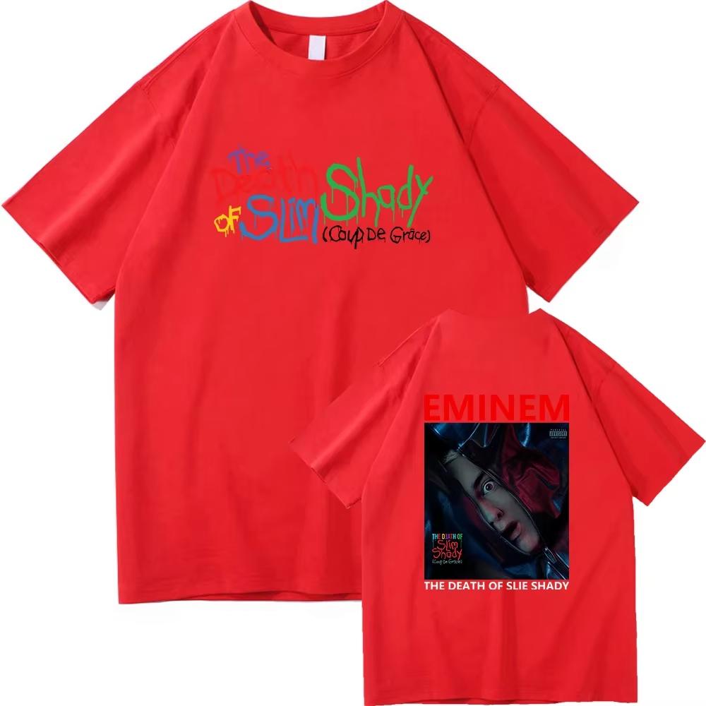 Eminem The Death of Slim Shady T Shirt Fashion Women Aesthetic Graphic T-Shirt Unisex High Quality Retro Tees Shirts 4XL
Eminem The Death of Slim Shady T Shirt Fashion Women Aesthetic Graphic T-Shirt Unisex High Quality Retro Tees Shirts 4XL