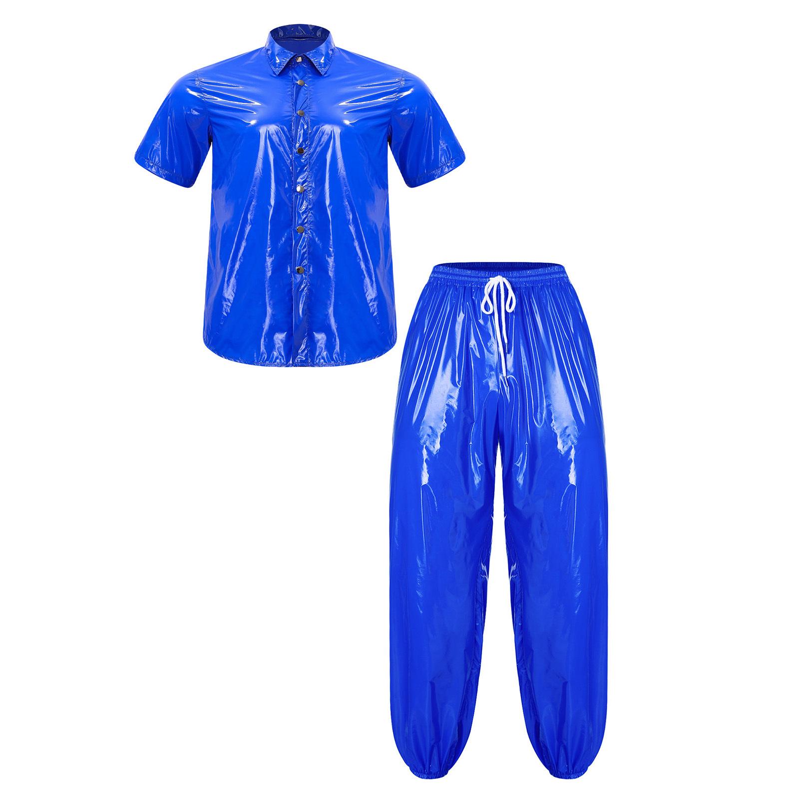 Men‘s Waterproof Sauna Sweat Suit S-3XL Lapel Button Down Short Sleeve Top and Elastic Waist Jogging Pants for Rainy Workout S
Men‘s Waterproof Sauna Sweat Suit S-3XL Lapel Button Down Short Sleeve Top and Elastic Waist Jogging Pants for Rainy Workout S