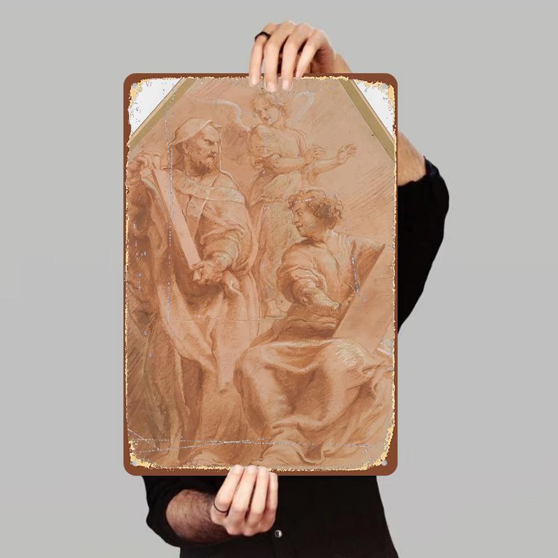 Vintage Religious Figure Hand Painted Iron Wall Art Decor for Living Room 7.9x11.8In(20x30cm)
Vintage Religious Figure Hand Painted Iron Wall Art Decor for Living Room 7.9x11.8In(20x30cm)