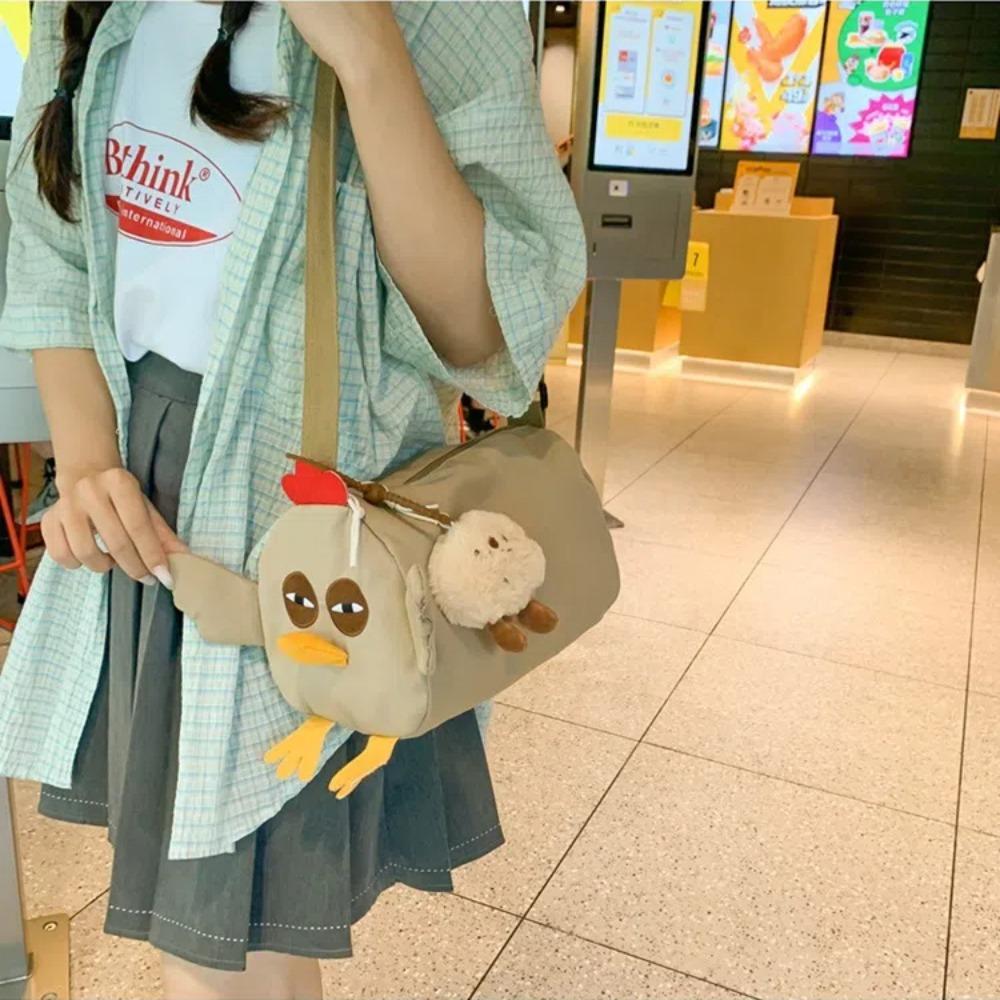 Adjustable Straps Chicken Crossboday Bag Plush Key Ring Kawaii Animal Purse Friends black-no pendant
Adjustable Straps Chicken Crossboday Bag Plush Key Ring Kawaii Animal Purse Friends black-no pendant