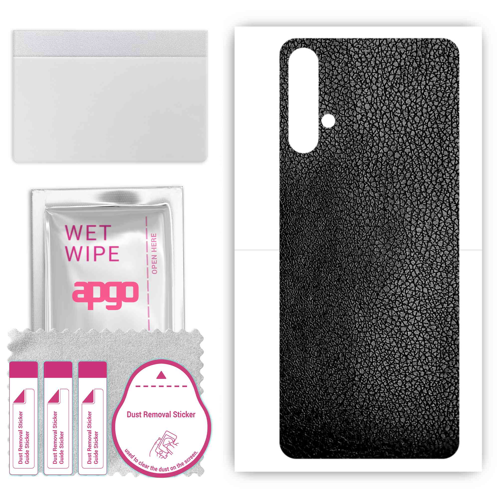 apgo Захисна наклейка для задньої панелі, сумісна з Huawei nova 5 Pro, Wrap Film, Foil, Vinyl - Pattern Black Leather
apgo Захисна наклейка для задньої панелі, сумісна з Huawei nova 5 Pro, Wrap Film, Foil, Vinyl - Pattern Black Leather