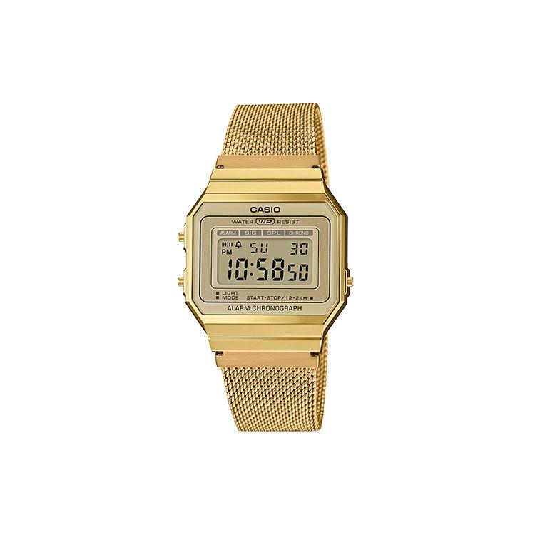 Casio Youth Series Metal Square Fashion Retro Trend Business Classic Small Gold Block LCD Display Waterproof Quartz Movement Unisex Watches A700WMG-9A Gold Dial
Casio Youth Series Metal Square Fashion Retro Trend Business Classic Small Gold Block LCD Display Waterproof Quartz Movement Unisex Watches A700WMG-9A Gold Dial
