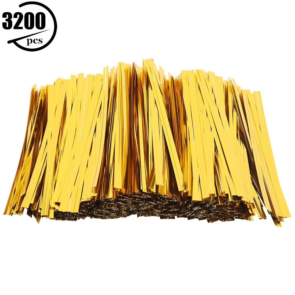 3200PCS PET Twist Ties 10cm for Candy Bread Bag Packaging Lolipop Dessert SealingGold 10cm3200pcs золотий
3200PCS PET Twist Ties 10cm for Candy Bread Bag Packaging Lolipop Dessert SealingGold 10cm3200pcs золотий