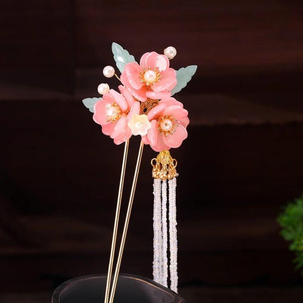 Pearl Flower Hair Hair Fork Tassel Hanfu Headwear Retro Ancient Hair Stick Cheongsam Accessories Style1
Pearl Flower Hair Hair Fork Tassel Hanfu Headwear Retro Ancient Hair Stick Cheongsam Accessories Style1