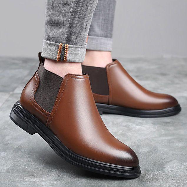 Trendy Men s Leather Chelsea Short Boots Slip On Casual Mid High Top Spring Summer Autumn 2026 New Large Size 47
Trendy Men s Leather Chelsea Short Boots Slip On Casual Mid High Top Spring Summer Autumn 2026 New Large Size 47