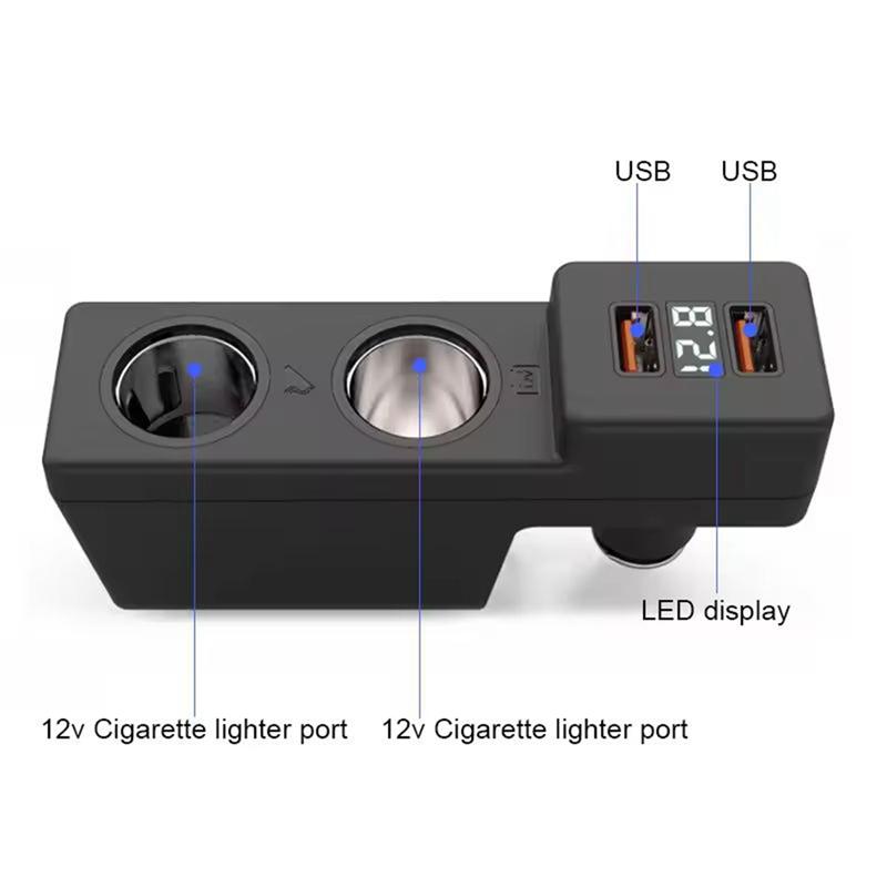 QM-Car Cigarett Lighter Splitter Plug Adapter Fast Charging For Golf 7 Mk7 Interior Modification Accessories LHD чорний
QM-Car Cigarett Lighter Splitter Plug Adapter Fast Charging For Golf 7 Mk7 Interior Modification Accessories LHD чорний