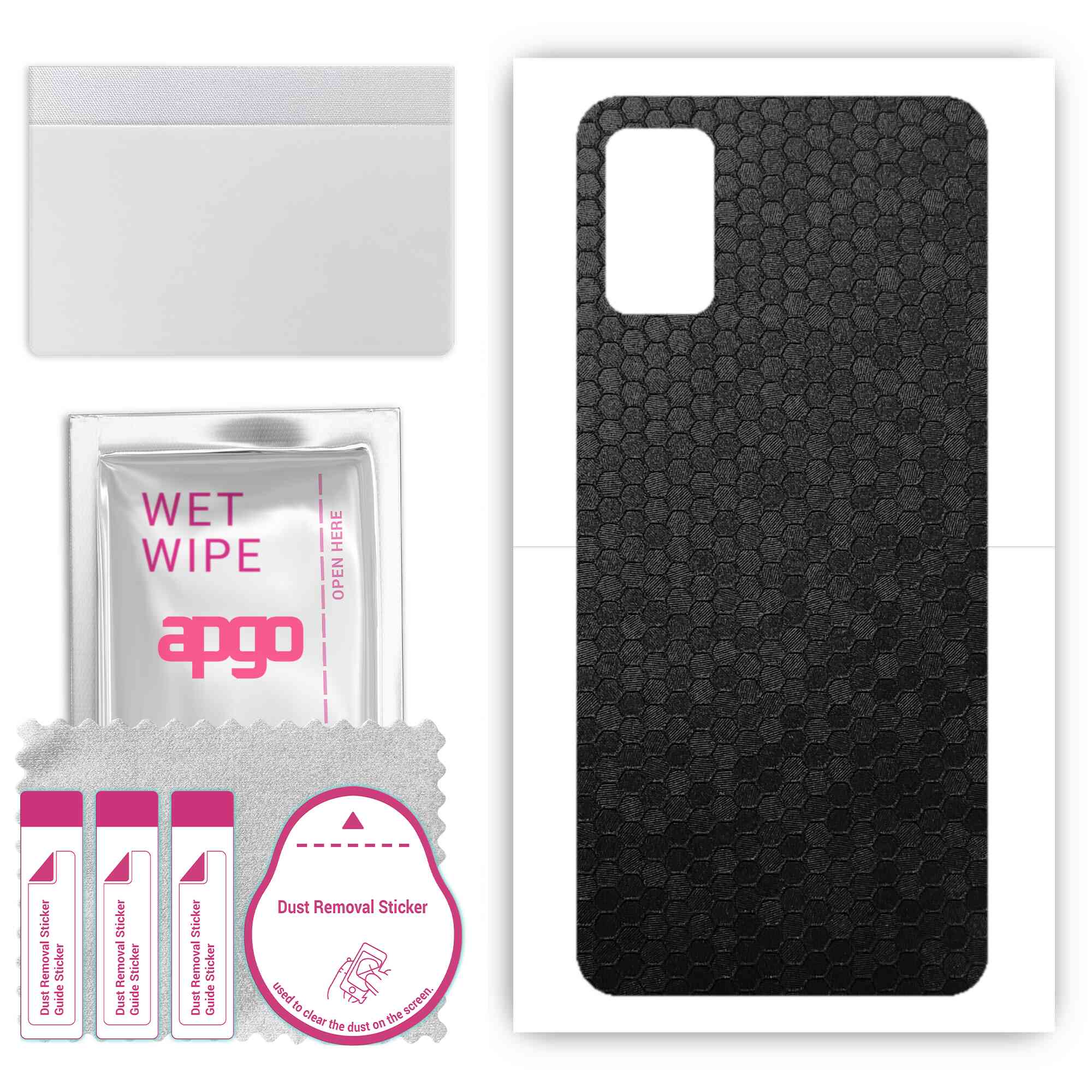 apgo Protective Skin Sticker for the back compatible with Samsung Galaxy A41, Wrap Film, Foil, Vinyl - Pattern Black Honeycomb
apgo Protective Skin Sticker for the back compatible with Samsung Galaxy A41, Wrap Film, Foil, Vinyl - Pattern Black Honeycomb