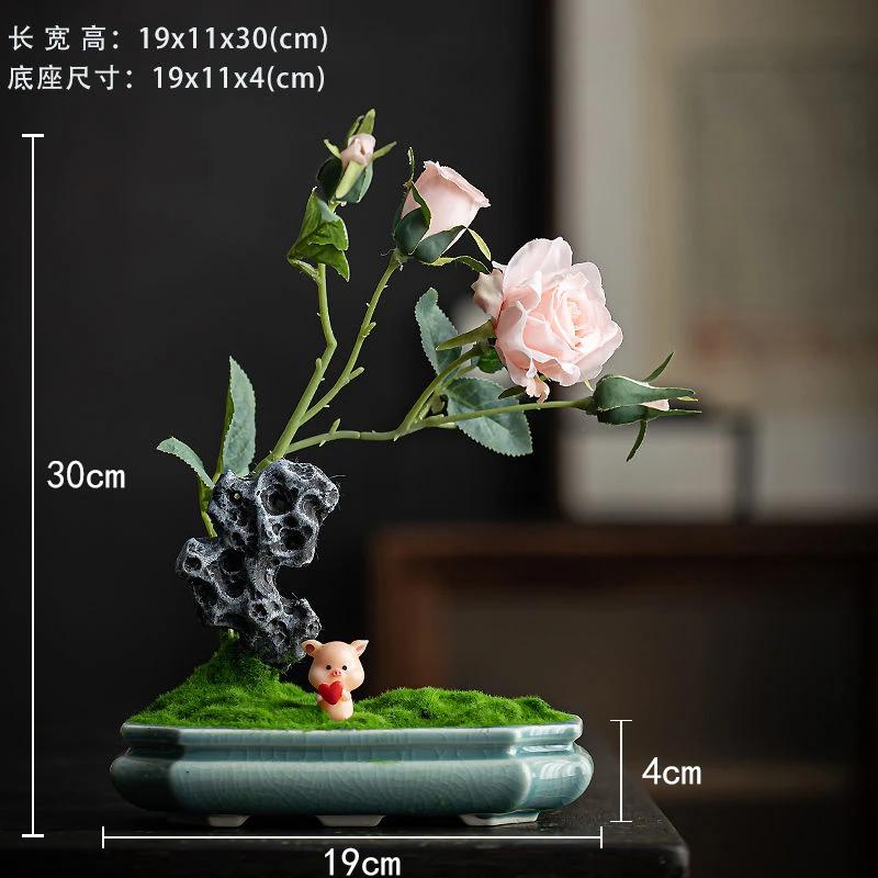 Chinese Style Flower Bonsai Decoration Ornaments For Indoor Study, Living Room Decoration Home Soft Decoration Handicrafts (As shown-25569)-
Chinese Style Flower Bonsai Decoration Ornaments For Indoor Study, Living Room Decoration Home Soft Decoration Handicrafts (As shown-25569)-