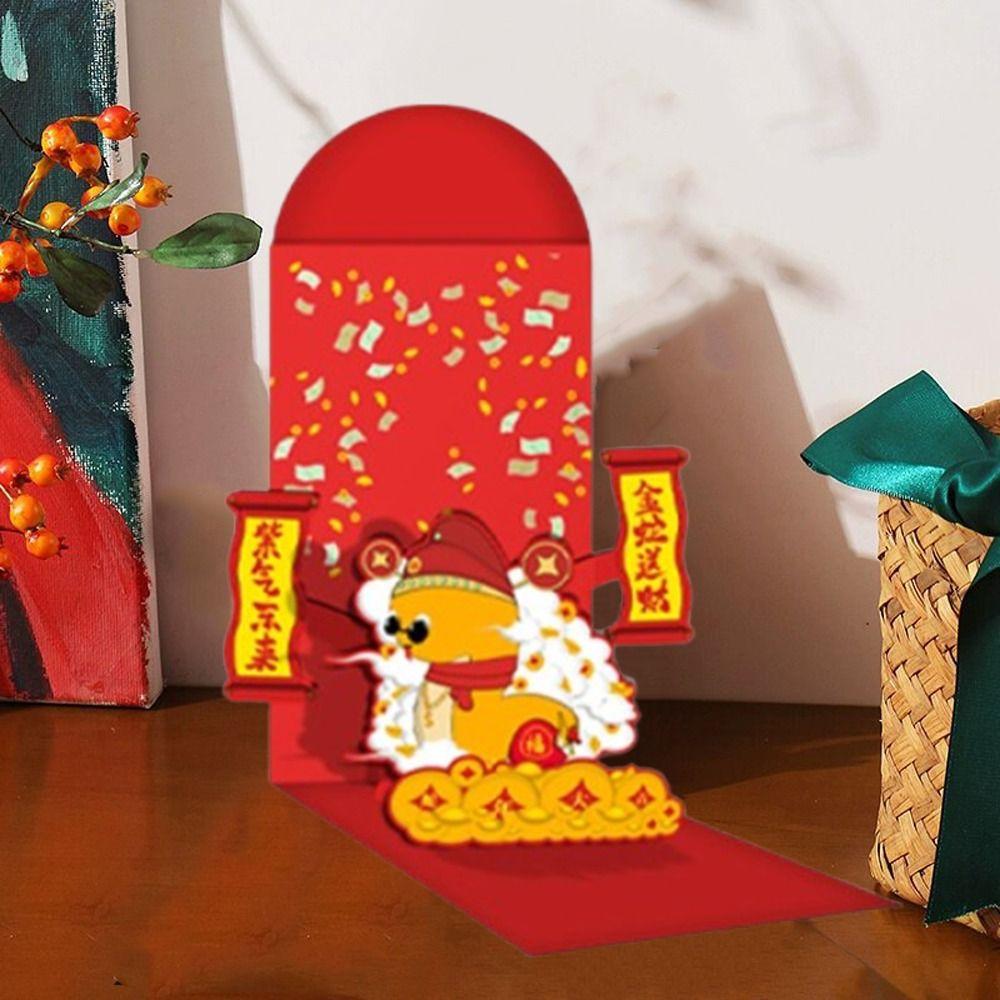 3D Folding 2025 Snake Year Red Envelopes Chinese Style Good Luck Red Pocket Celebration Party Style 2
3D Folding 2025 Snake Year Red Envelopes Chinese Style Good Luck Red Pocket Celebration Party Style 2