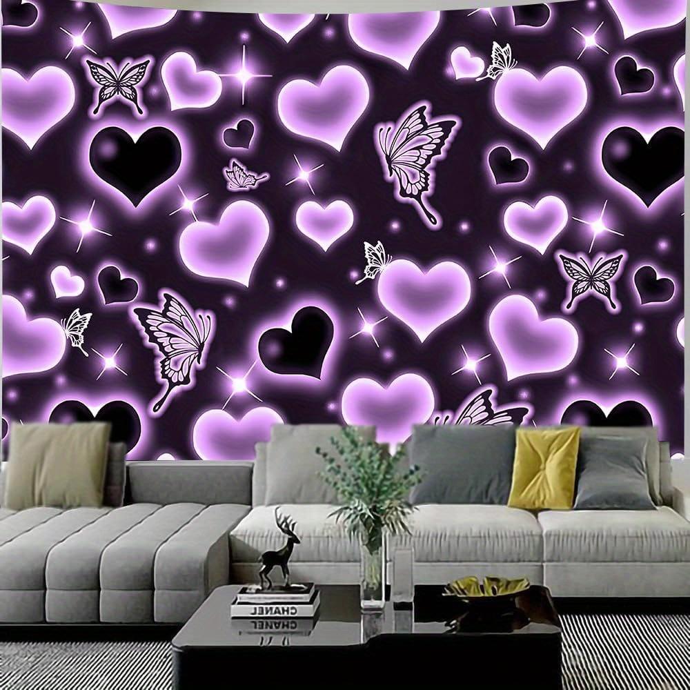 Glowing Hearts and Butterflies Tapestry Romantic Neon Wall Art for a Magical Cozy and Enchanting Decor Statement 74x94cm(29x37in)
Glowing Hearts and Butterflies Tapestry Romantic Neon Wall Art for a Magical Cozy and Enchanting Decor Statement 74x94cm(29x37in)