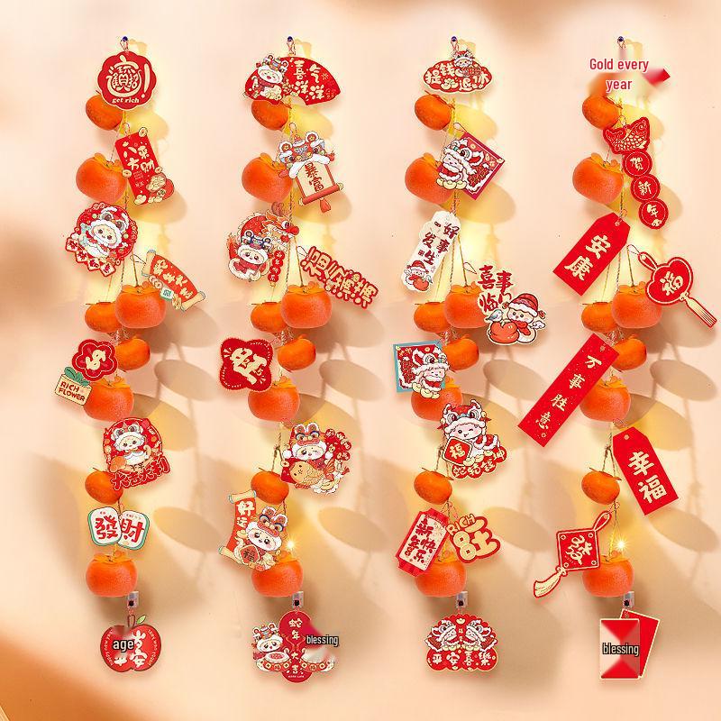 2025 Year of the Snake Persimmon Pendant - Spring Festival New Year Decor Ornament
2025 Year of the Snake Persimmon Pendant - Spring Festival New Year Decor Ornament