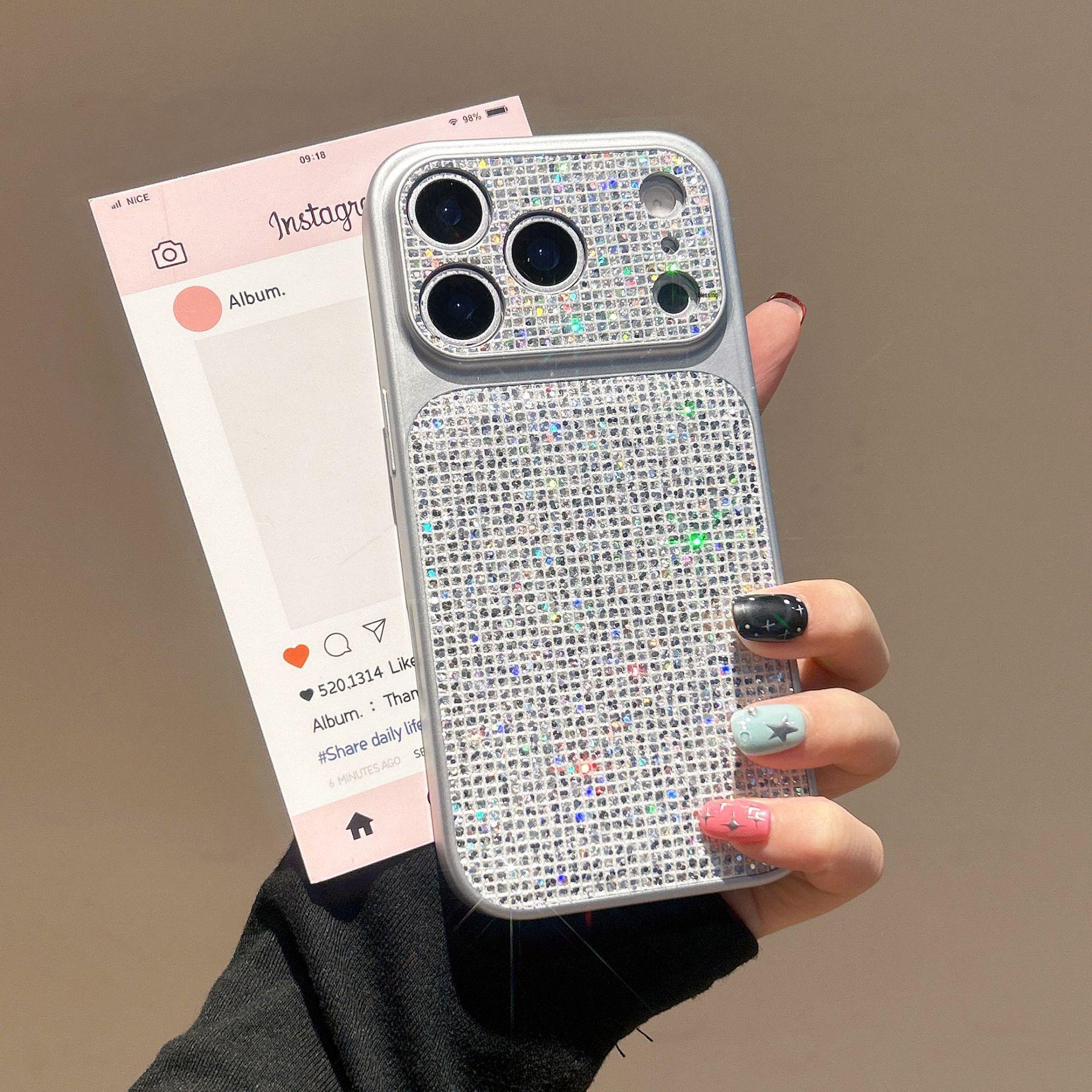Large Window Plaid Sequin Chain Case for iPhone 17 Pro Max/16 Pro iPhone 16 Pro
Large Window Plaid Sequin Chain Case for iPhone 17 Pro Max/16 Pro iPhone 16 Pro
