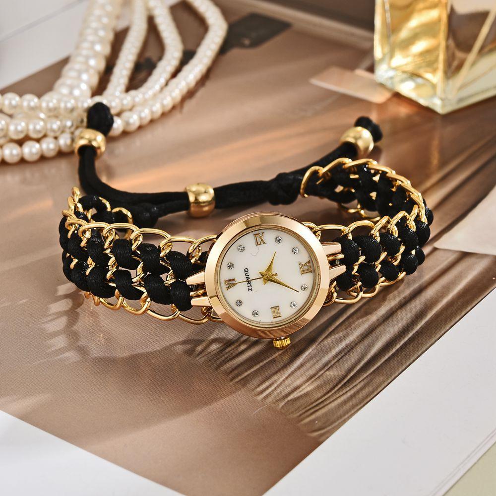 Casual Women Watch Fashion Braided Rope Bracelet Quartz Watches Simple Fashion Adjustable Woven Strap Bracelet Wristwatches
Casual Women Watch Fashion Braided Rope Bracelet Quartz Watches Simple Fashion Adjustable Woven Strap Bracelet Wristwatches