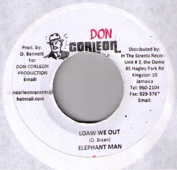 7inch Record ELEPHANT MAN Loaw We Out NONE Don Corleon Rec Jamaica Reggae Ska Dub Used
7inch Record ELEPHANT MAN Loaw We Out NONE Don Corleon Rec Jamaica Reggae Ska Dub Used