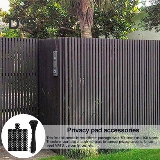 Privacy Screen Buttons with Zip Ties Fence Privacy Screen Fixing Kit Weatherproof Privacy Screen Installation Accessories for Balcony Railing Garden 50pcs
Privacy Screen Buttons with Zip Ties Fence Privacy Screen Fixing Kit Weatherproof Privacy Screen Installation Accessories for Balcony Railing Garden 50pcs