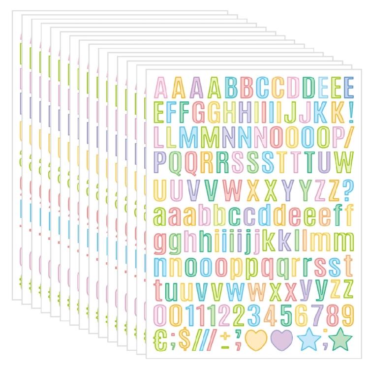 Pack of 5 Waterproof Letter Sticker for Projects Smooth Surfaces Including All Characters Decoration
Pack of 5 Waterproof Letter Sticker for Projects Smooth Surfaces Including All Characters Decoration