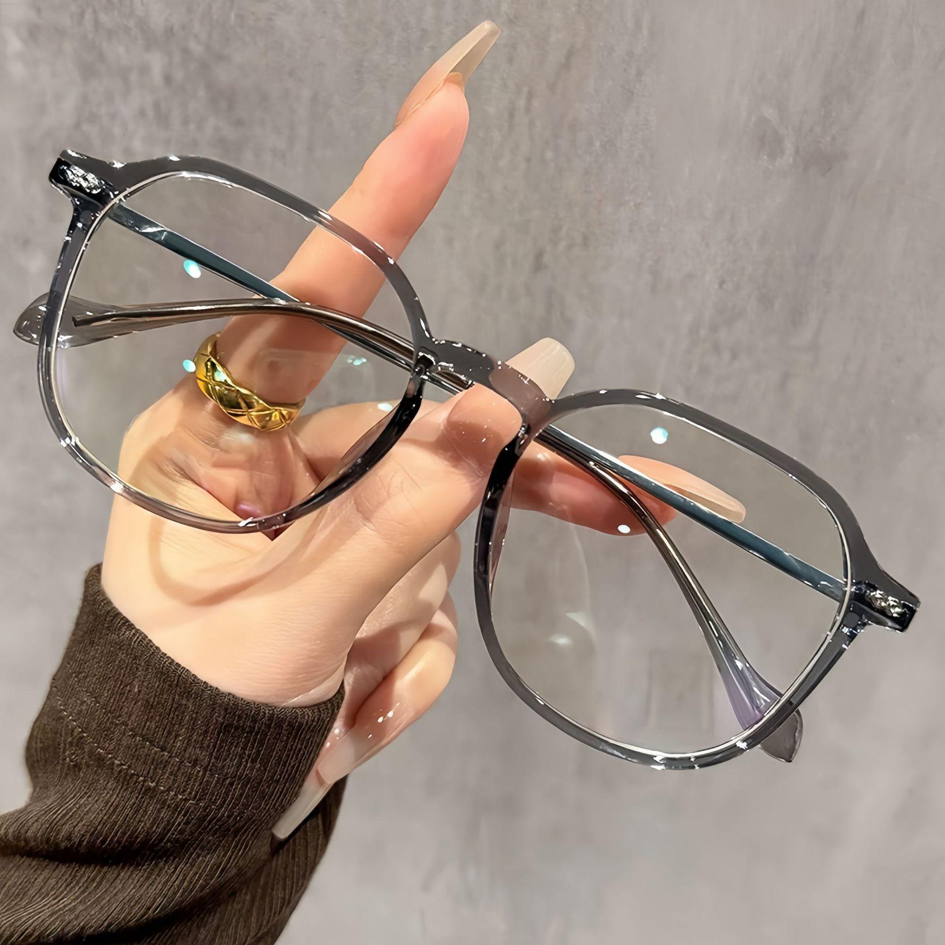 Trendy Black Frame Anti-Blue Light Glasses - Korean Style for Women & Men, Geeky Large Frame (2025).
Trendy Black Frame Anti-Blue Light Glasses - Korean Style for Women & Men, Geeky Large Frame (2025).