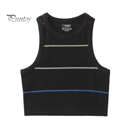 Женская полосатая майка без рукавов с круглым вырезом, облегающий жилет, летний ребристый укороченный топ для повседневной носки, пляжного спорта L чёрный
Женская полосатая майка без рукавов с круглым вырезом, облегающий жилет, летний ребристый укороченный топ для повседневной носки, пляжного спорта L чёрный