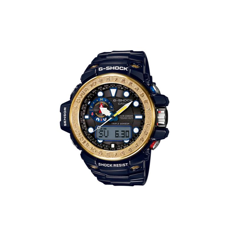 Casio CASIOG-SHOCK Nautical Series Smart Tide Moon Age LED Light Dark Blue Flash Gold Nautical Solar Quartz Movement Resin Strap Japanese GWN-1000F-2A чорний
Casio CASIOG-SHOCK Nautical Series Smart Tide Moon Age LED Light Dark Blue Flash Gold Nautical Solar Quartz Movement Resin Strap Japanese GWN-1000F-2A чорний