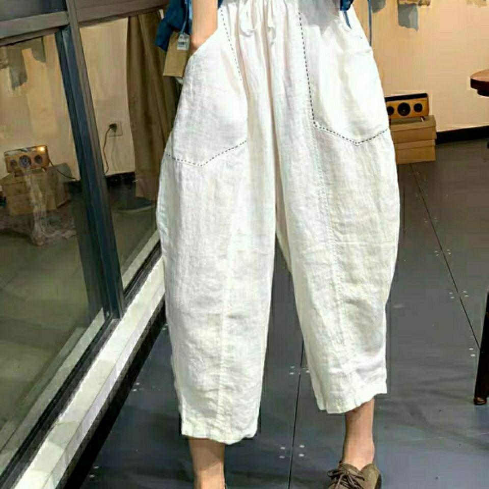 Весна Осень Оригинальный Литературный Ретро Вышивка Стежок Карман Свободные Повседневные Универсальные Льняные Брюки Морковь S белый
Весна Осень Оригинальный Литературный Ретро Вышивка Стежок Карман Свободные Повседневные Универсальные Льняные Брюки Морковь S белый