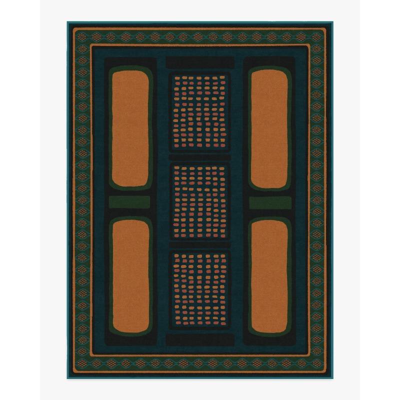 Architectural Digest Inspired Teal and Gold Rug Vibrant Carpet Perfect as a Stylish Floor Mat for Modern Living Spaces Washable 40x60cm
Architectural Digest Inspired Teal and Gold Rug Vibrant Carpet Perfect as a Stylish Floor Mat for Modern Living Spaces Washable 40x60cm