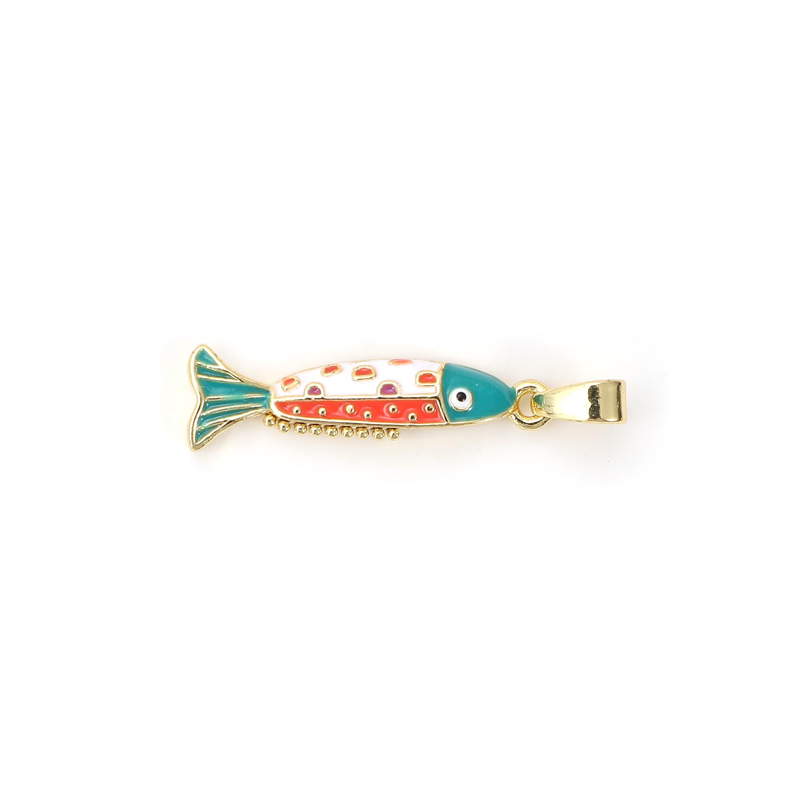 2 PCs Brass Ocean Jewelry Charm Pendant 18K Gold Plated Multicolor Enamel Fish Pendant For DIY Necklace Making 27mm x 6.5mm синій
2 PCs Brass Ocean Jewelry Charm Pendant 18K Gold Plated Multicolor Enamel Fish Pendant For DIY Necklace Making 27mm x 6.5mm синій