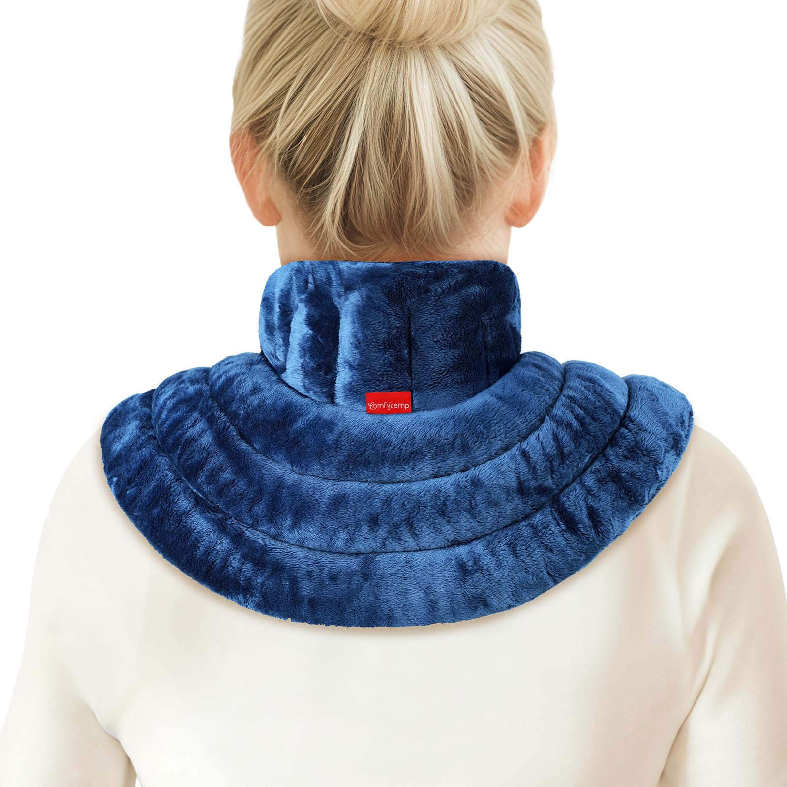 Comfytemp Микроволновая грелка для шеи и плеч Микроволновая теплая паровая микроволновая влажная грелка для и спины для работы и повседневного использования Грелка, Грелка, Безопасная, синий