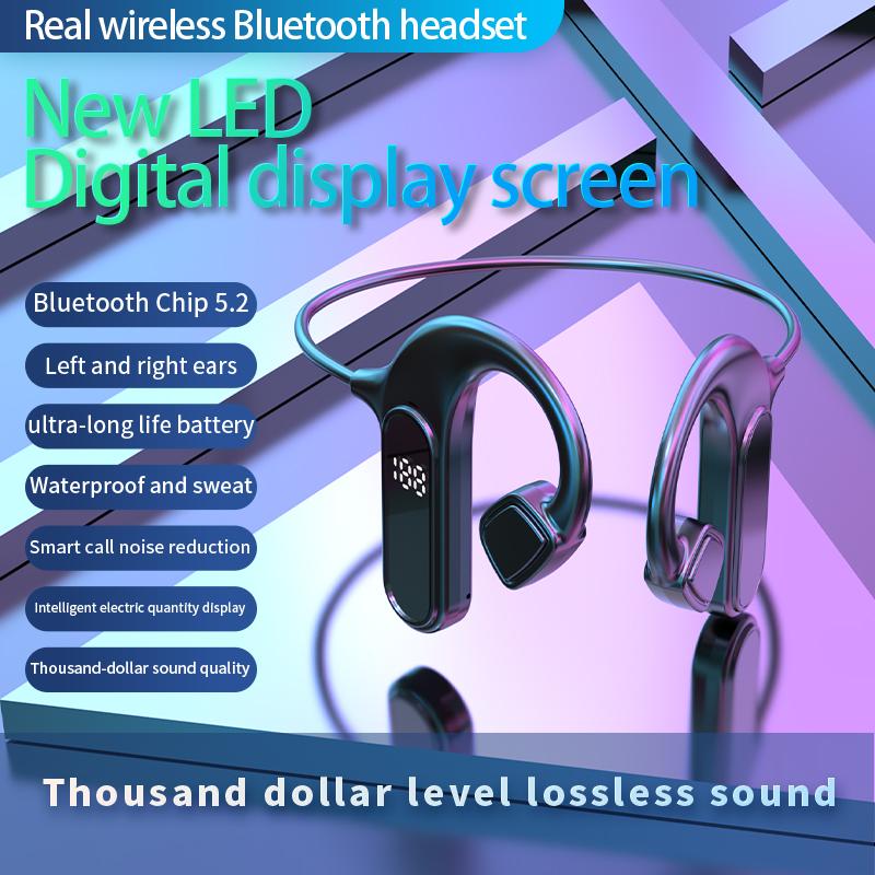 VG09 Bone Conduction Open Ear Headphones Wireless Bluetooth-compatible Sports Earphones Support TF Card Type A
VG09 Bone Conduction Open Ear Headphones Wireless Bluetooth-compatible Sports Earphones Support TF Card Type A