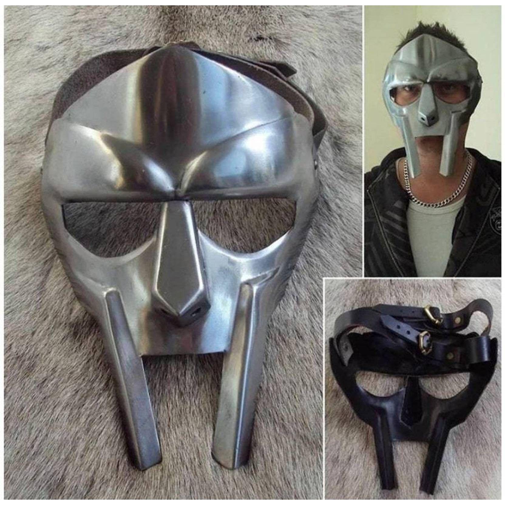 Индия Маска MF DOOM Mad-villain Мягкая сталь Лицевая броня Средневековая Ручной ковки Маска Doom Декоративная маска (Серебро, 1 шт.)
Индия Маска MF DOOM Mad-villain Мягкая сталь Лицевая броня Средневековая Ручной ковки Маска Doom Декоративная маска (Серебро, 1 шт.)