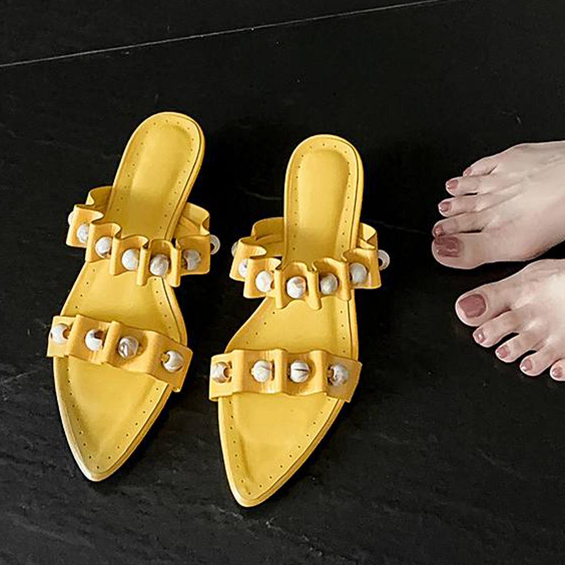 Krazing Pot Sheepskin Handmade Summer Size 40 Rhinestone Flip Flops Slip on Circle Decorations Low Heels Women Peep Toe Sandals 35 жовтий
Krazing Pot Sheepskin Handmade Summer Size 40 Rhinestone Flip Flops Slip on Circle Decorations Low Heels Women Peep Toe Sandals 35 жовтий