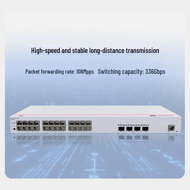 Huawei Kunling S220-24P4X 24-Port Gigabit POE Switch
Huawei Kunling S220-24P4X 24-Port Gigabit POE Switch