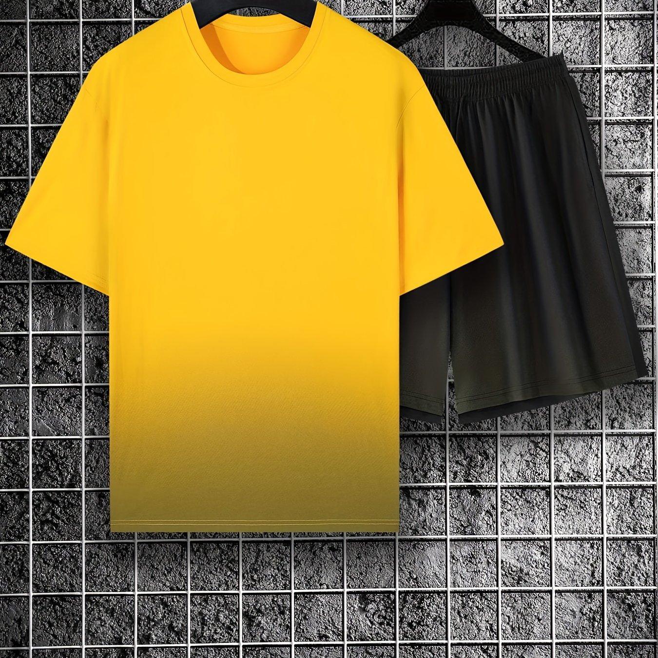 Чоловічі повсякденні модні комплекти футболок і шорт з градієнтним вирізом і короткими рукавами, літній оверсайз вільний одяг великих розмірів, бестселери 6XL
Чоловічі повсякденні модні комплекти футболок і шорт з градієнтним вирізом і короткими рукавами, літній оверсайз вільний одяг великих розмірів, бестселери 6XL