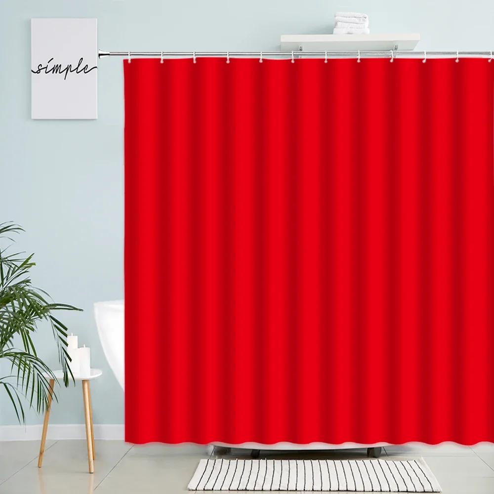 Red Shower Curtains Creative Solid Color Bath Curtain Set Modern Simple Fabric Bathroom Decoration Home Background Wall Hanging W60H190(CM)-1 Pcs
Red Shower Curtains Creative Solid Color Bath Curtain Set Modern Simple Fabric Bathroom Decoration Home Background Wall Hanging W60H190(CM)-1 Pcs