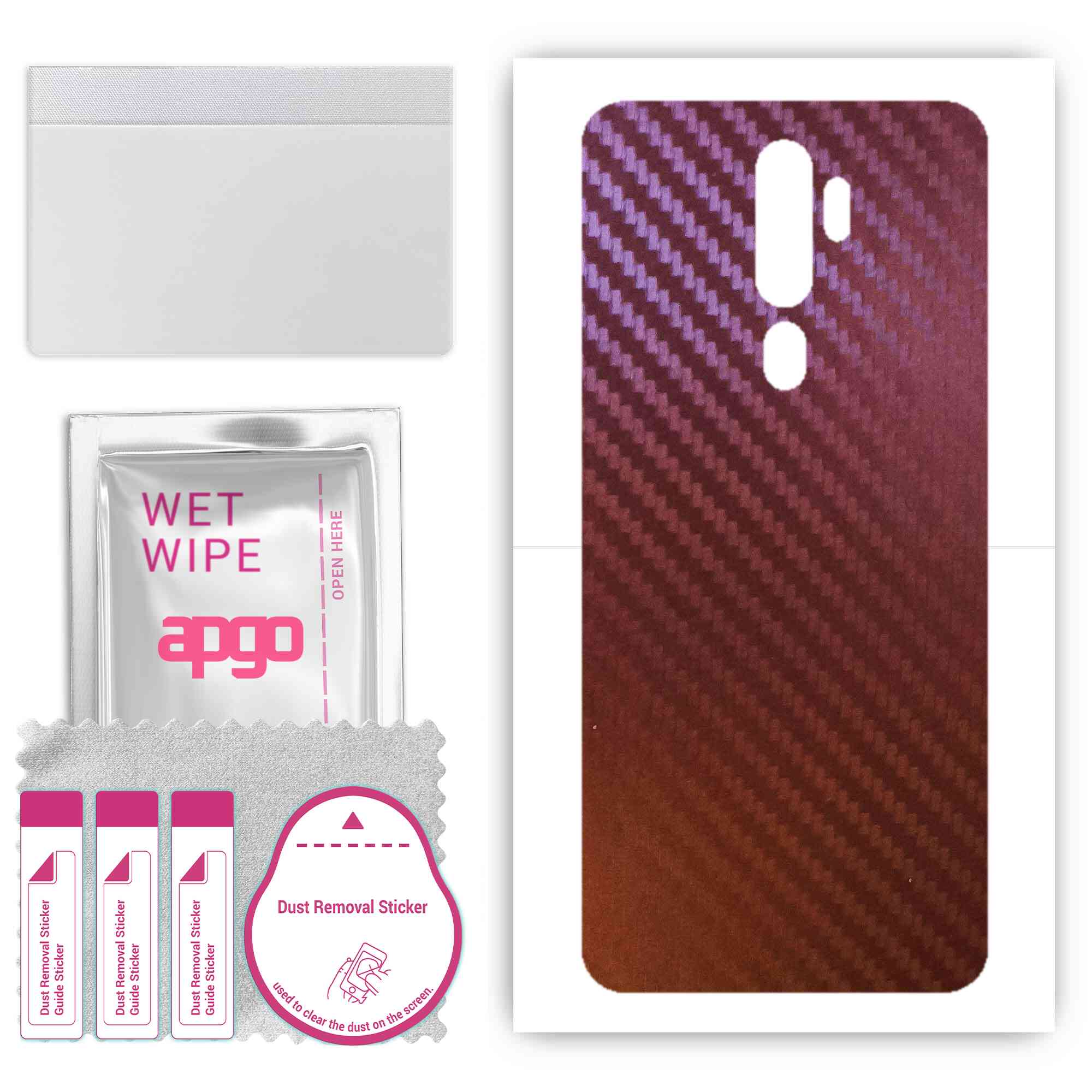 apgo skin sticker film foil vinyl for the BACK compatible with Oppo A5 (2020), scratch-resistant, easy to install - Carbon Chameleon CAKA5
apgo skin sticker film foil vinyl for the BACK compatible with Oppo A5 (2020), scratch-resistant, easy to install - Carbon Chameleon CAKA5