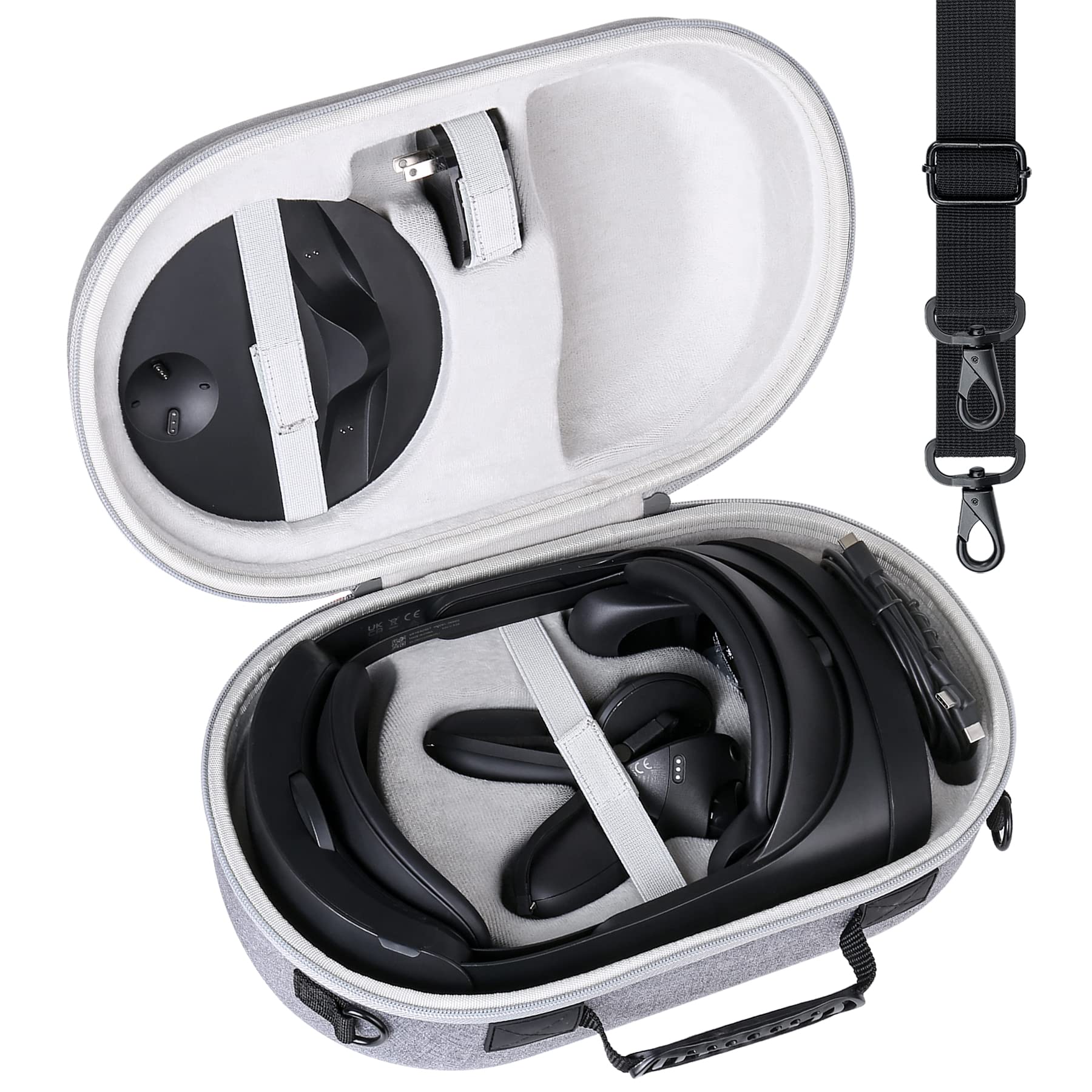 Aenllosi Compatible Storage Case for Meta Quest 3/Quest Pro VR Headsets, Scratch-Resistant and Impact-Resistant Ash White (Case Only)
Aenllosi Compatible Storage Case for Meta Quest 3/Quest Pro VR Headsets, Scratch-Resistant and Impact-Resistant Ash White (Case Only)