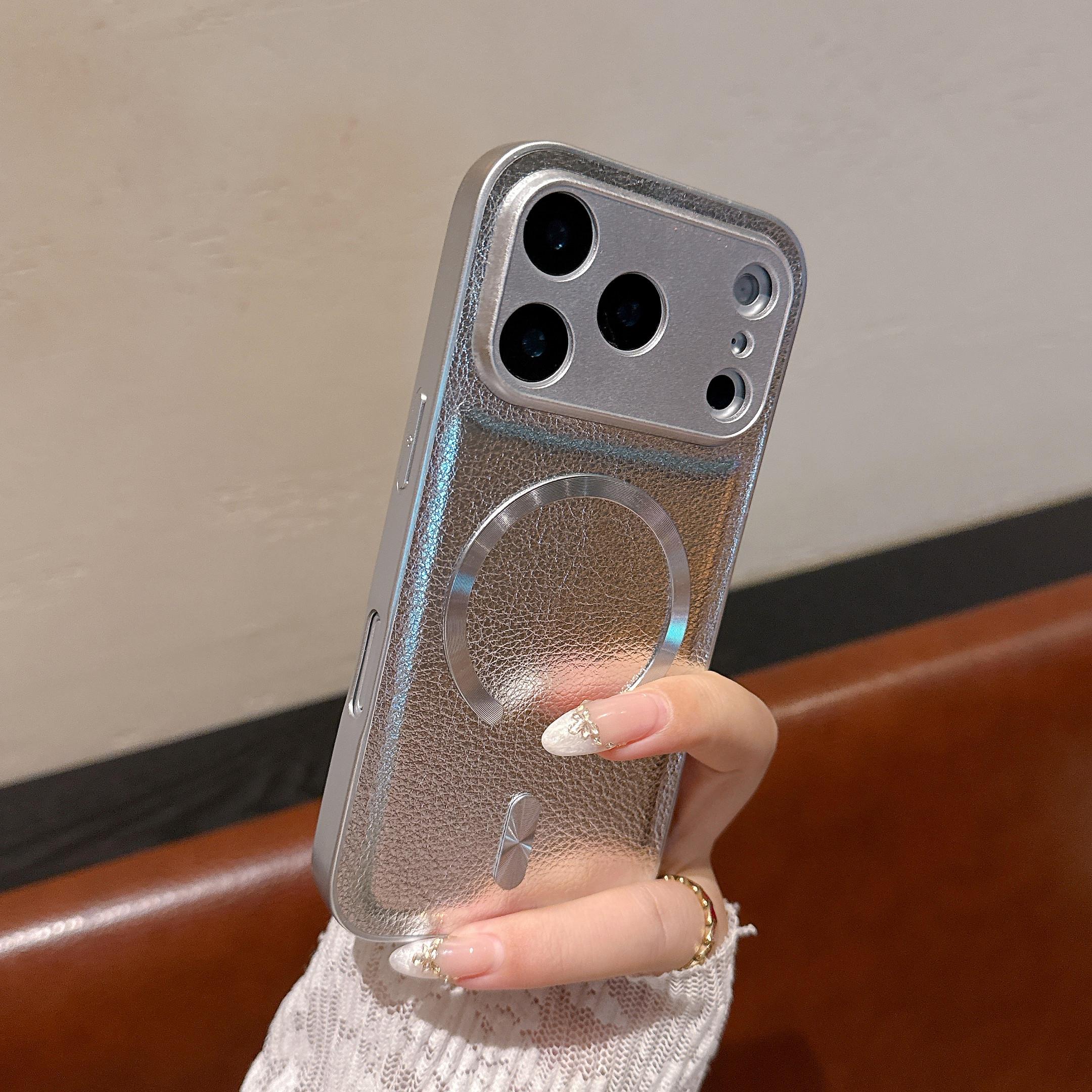 Camera Protector Magnetic PU L eather Phone Case With Stand For Magsafe iPhone 17 Air 16 15 PM 14 13 Pro Max Cover iPhone 16 срібний
Camera Protector Magnetic PU L eather Phone Case With Stand For Magsafe iPhone 17 Air 16 15 PM 14 13 Pro Max Cover iPhone 16 срібний