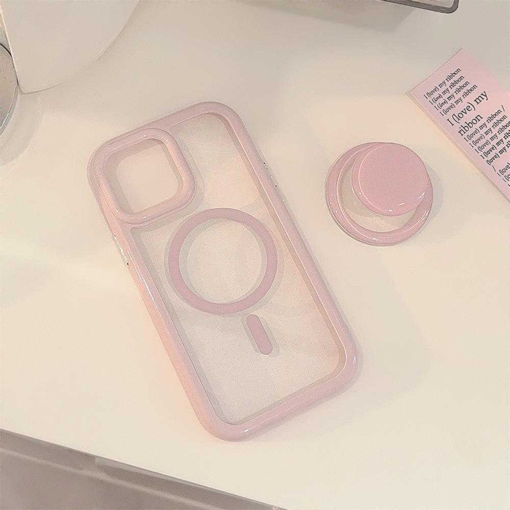 Simple Magnetic Stand iPhone Case: Compatible with iPhone 13, 14, 16, and 17 Pro Max - Pure Color Acrylic 17 Pro Max
Simple Magnetic Stand iPhone Case: Compatible with iPhone 13, 14, 16, and 17 Pro Max - Pure Color Acrylic 17 Pro Max