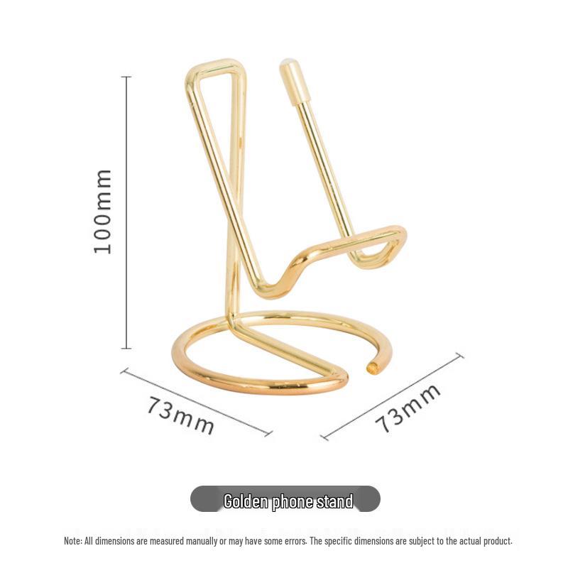 Скандинавский минималистичный металлический держатель для телефона - Роскошная золотая гальваническая настольная подставка
Скандинавский минималистичный металлический держатель для телефона - Роскошная золотая гальваническая настольная подставка