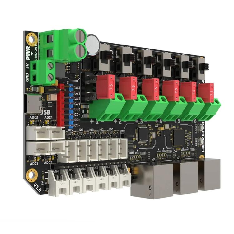 Industrial Signal Distribution Unit Hexagonal Distro Fusions Board 6Inputs For Voron MultiHead Printer Noise Reductions 1
Industrial Signal Distribution Unit Hexagonal Distro Fusions Board 6Inputs For Voron MultiHead Printer Noise Reductions 1