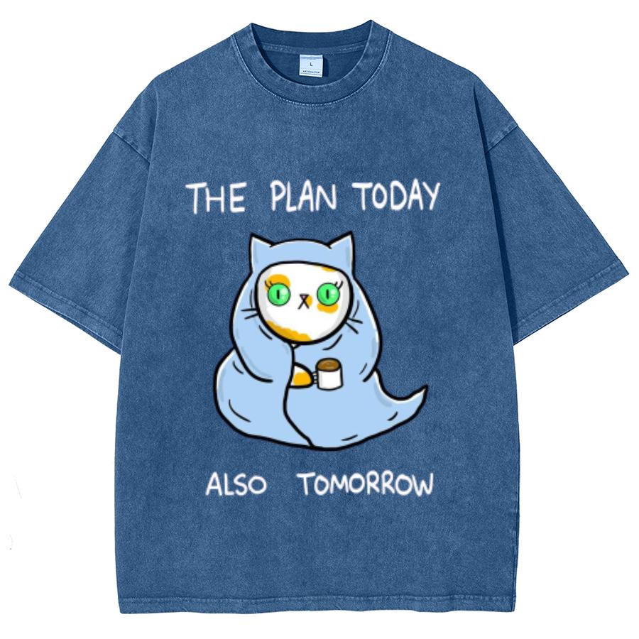 Cute Cartoon Cat Print Ladies T-Shirt American Retro Wash Distressed Short Sleeves Everyday Wear Cute Design Tee S
Cute Cartoon Cat Print Ladies T-Shirt American Retro Wash Distressed Short Sleeves Everyday Wear Cute Design Tee S