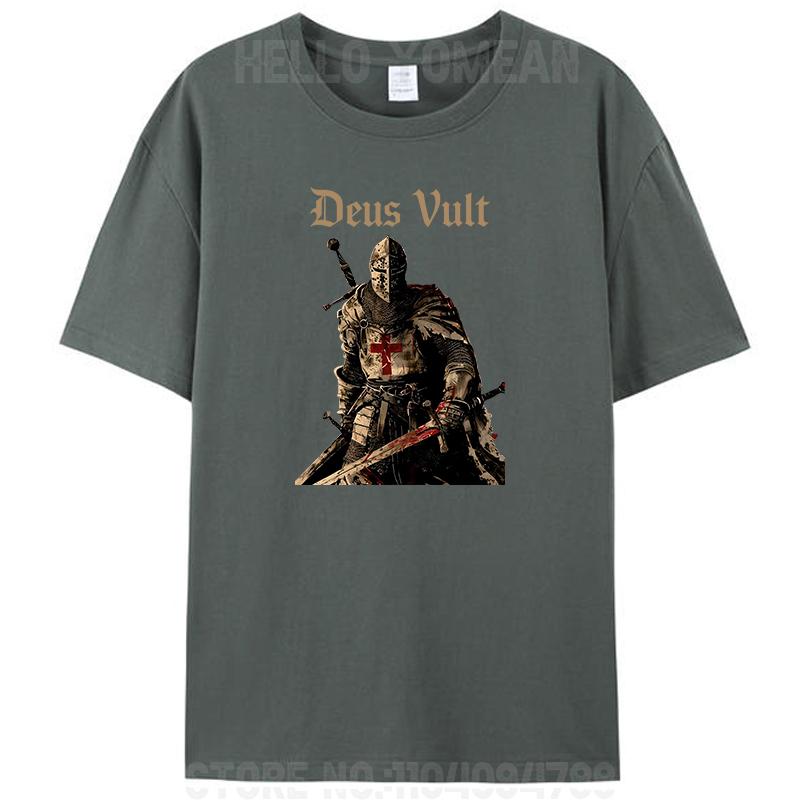 Deus Vult Knight Christian Templar Warrior Of God Crusader Women Men s Cotton T-Shirt Tee Shirts Tops 4XL
Deus Vult Knight Christian Templar Warrior Of God Crusader Women Men s Cotton T-Shirt Tee Shirts Tops 4XL