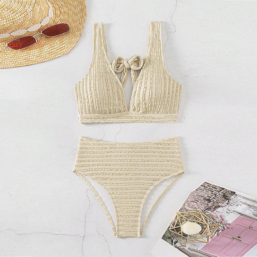 Women s European & American Solid Color Bikini - Wave Pattern, Fashionable, Sexy Beach Swimwear. XL брудно-білий
Women s European & American Solid Color Bikini - Wave Pattern, Fashionable, Sexy Beach Swimwear. XL брудно-білий