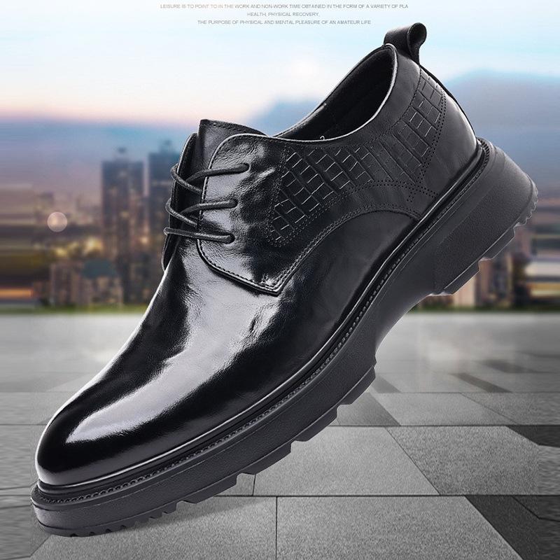 Men s shoes spring 2024 new British style leather versatile business casual shoes men s platform round head leather shoes 38 чорний
Men s shoes spring 2024 new British style leather versatile business casual shoes men s platform round head leather shoes 38 чорний