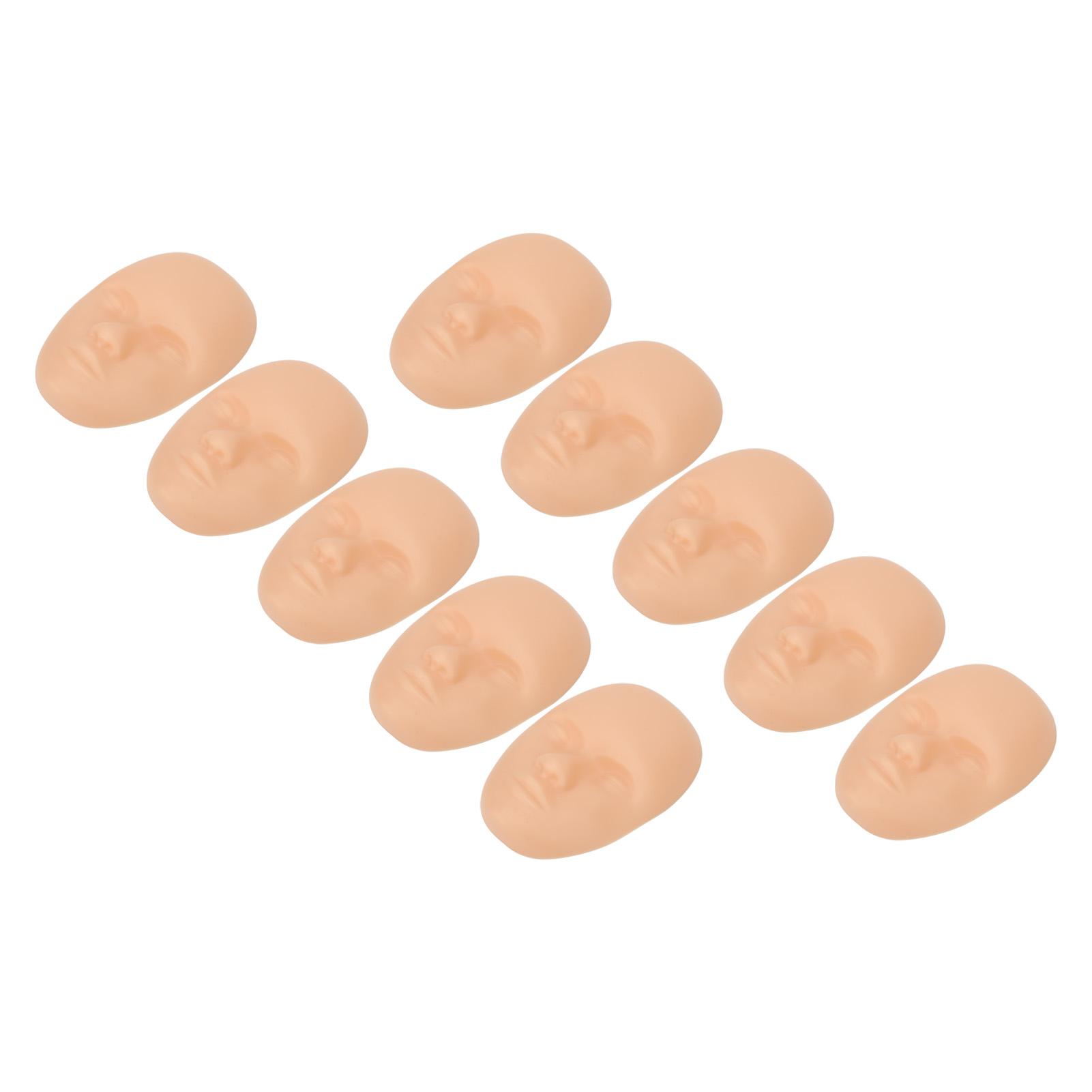 10pcs Tattoo Practice Skin Head 3D Soft Silicone Eyebrow Eyeliner Lip Microblading Tattooing Skin for Beginners
10pcs Tattoo Practice Skin Head 3D Soft Silicone Eyebrow Eyeliner Lip Microblading Tattooing Skin for Beginners